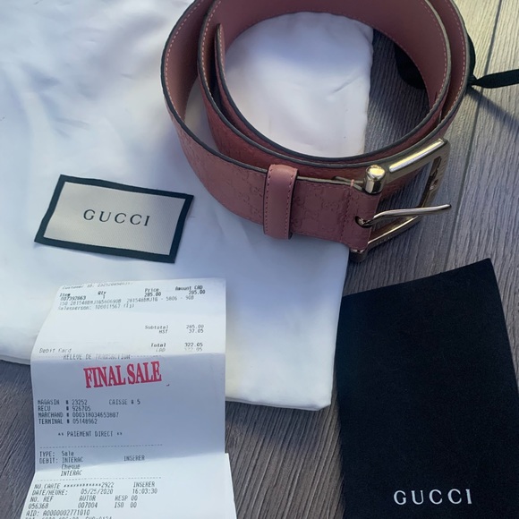 AUTHENTIC WOMENS GUCCI BELT SIZE S/M - Picture 4 of 5